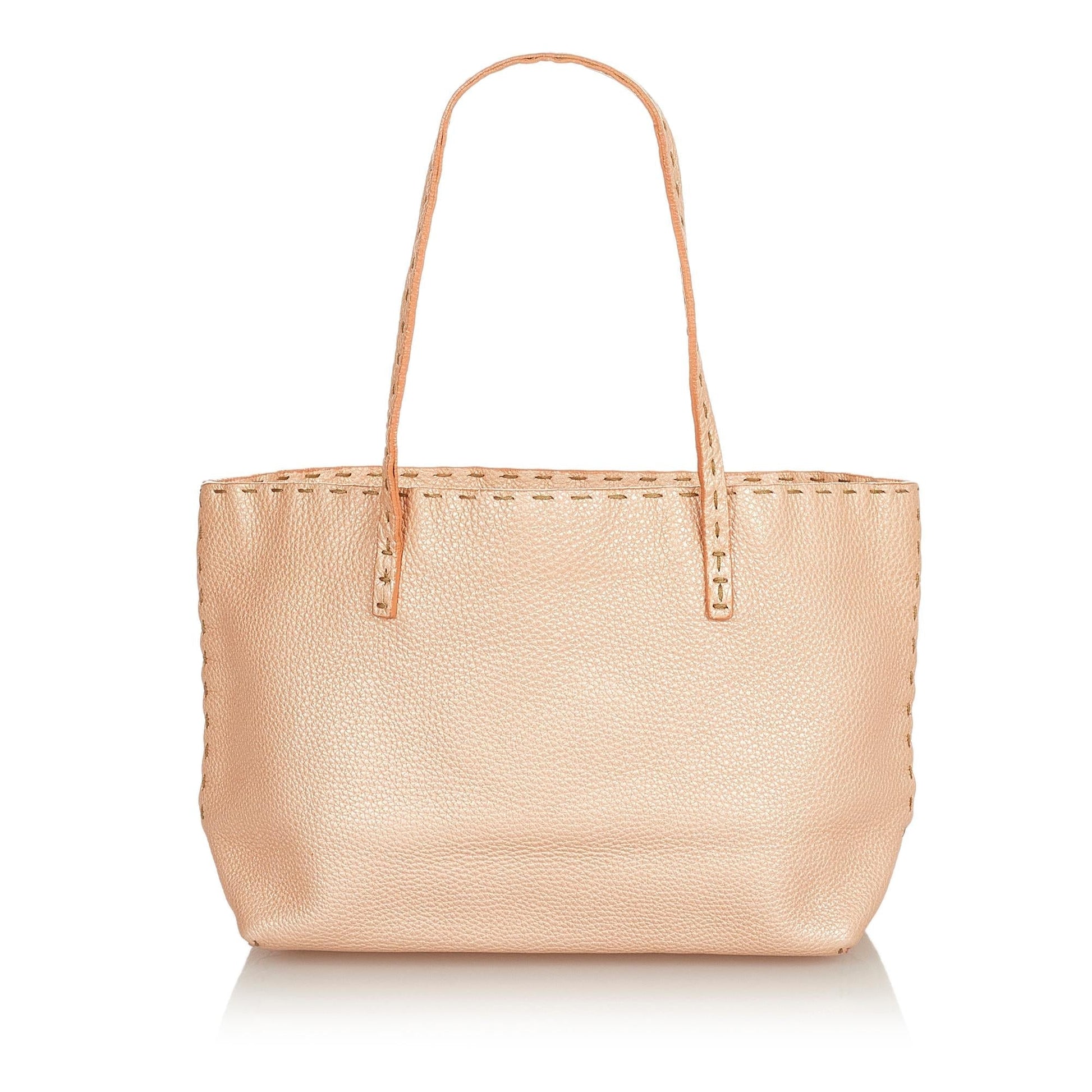 Fendi Selleria Leather Handbag (SHG-31922) Rovelle Bags