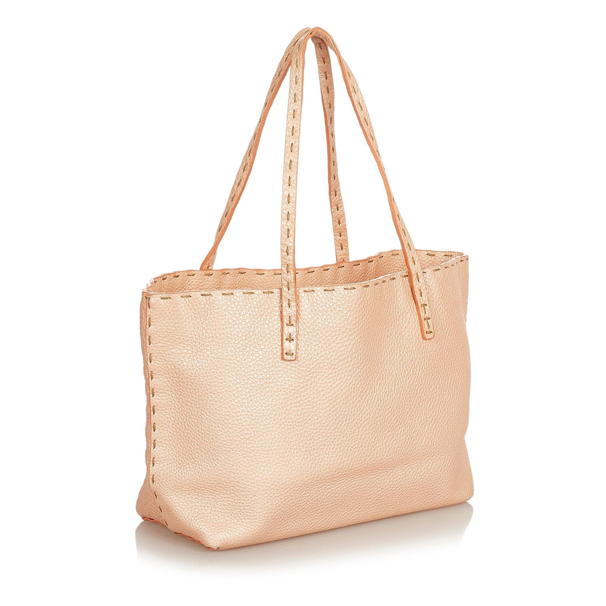 Fendi Selleria Leather Handbag (SHG-31922) Rovelle Bags