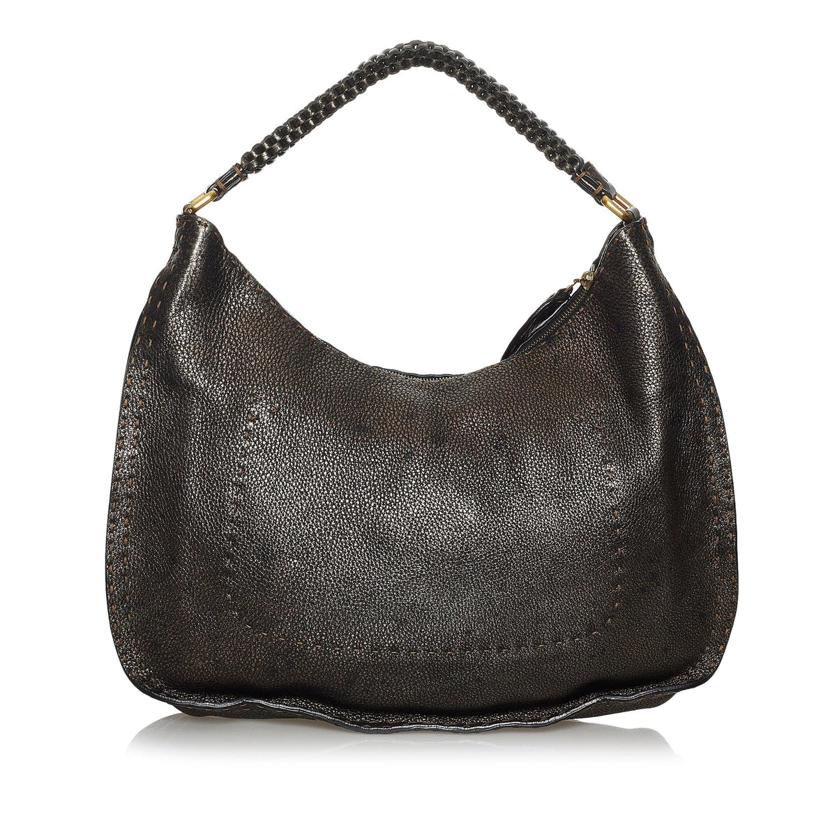 Fendi Selleria Leather Hobo Bag (SHG-37579) Rovelle Bags