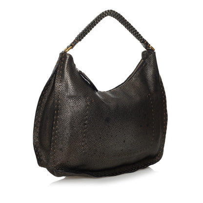 Fendi Selleria Leather Hobo Bag (SHG-37579) Rovelle Bags