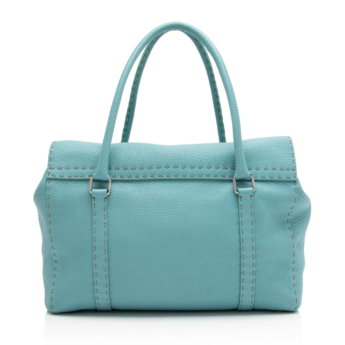 Fendi Leather Selleria Linda Large Satchel (SHF-1fEOnp) Rovelle Bags