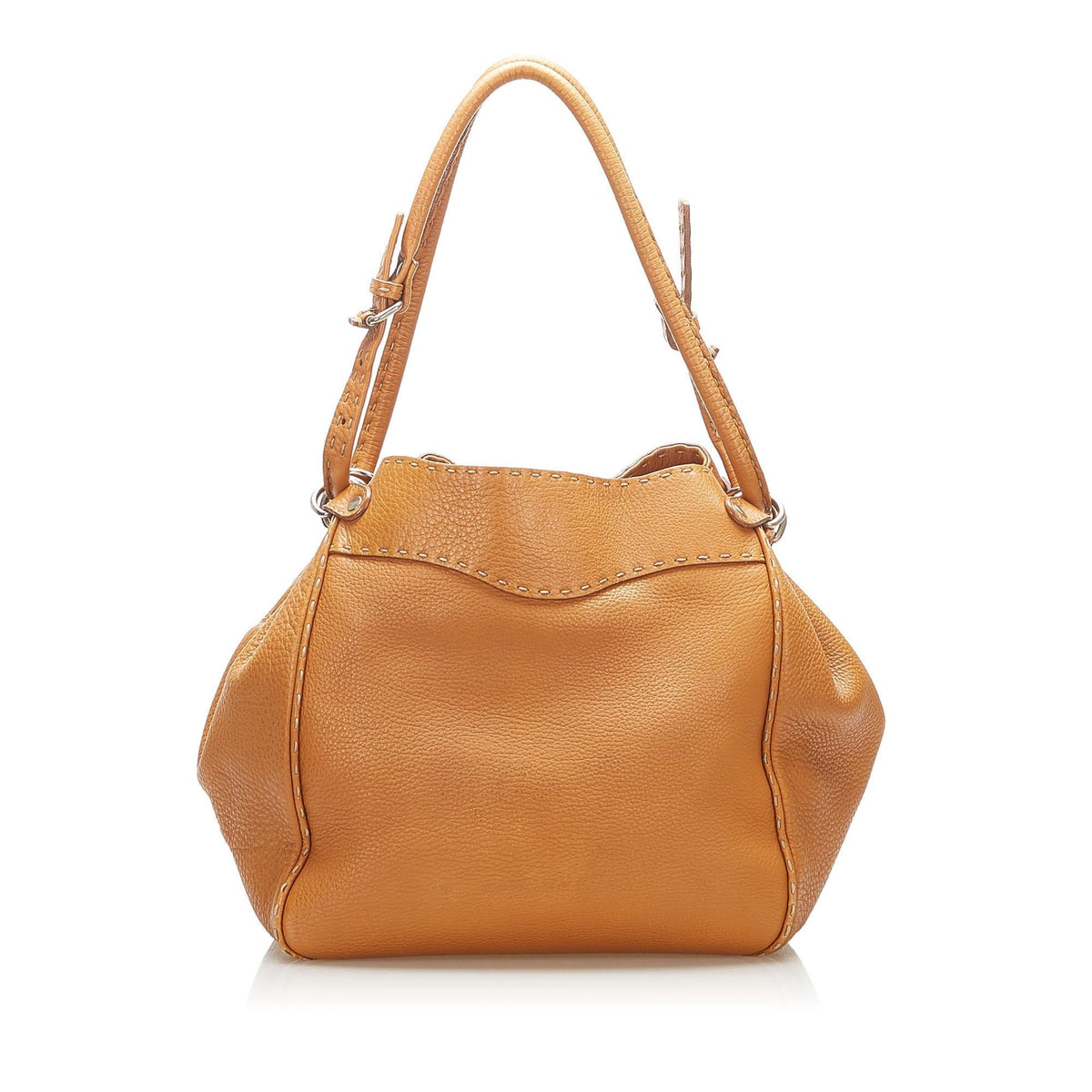 Fendi Selleria Leather Shoulder Bag (SHG-22347) Rovelle Bags
