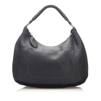 Fendi Selleria Leather Shoulder Bag (SHG-22349) Rovelle Bags