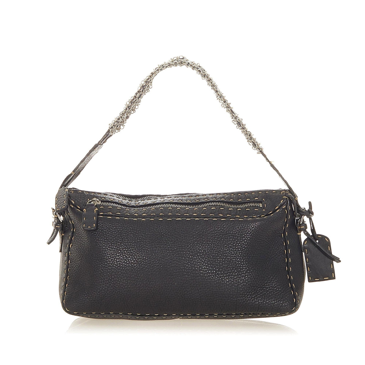 Fendi Selleria Leather Shoulder Bag (SHG-22496) Rovelle Bags