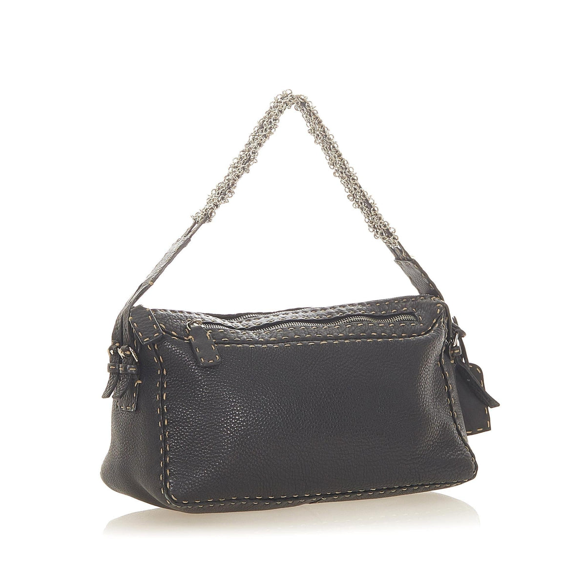 Fendi Selleria Leather Shoulder Bag (SHG-22496) Rovelle Bags