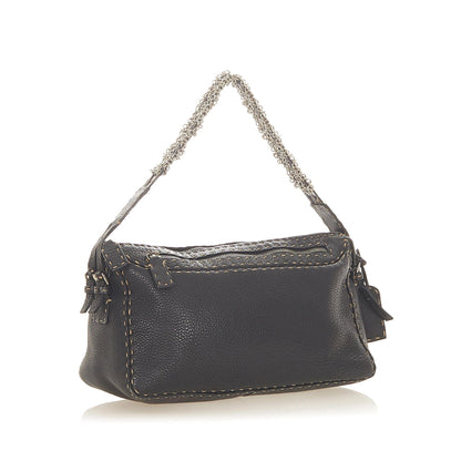Fendi Selleria Leather Shoulder Bag (SHG-22496) Rovelle Bags