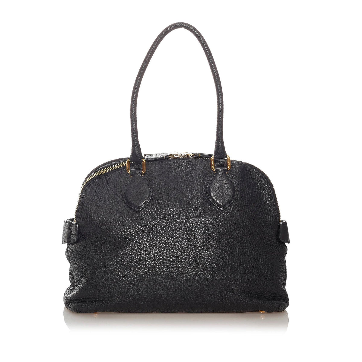 Fendi Selleria Leather Shoulder Bag (SHG-27721) Rovelle Bags