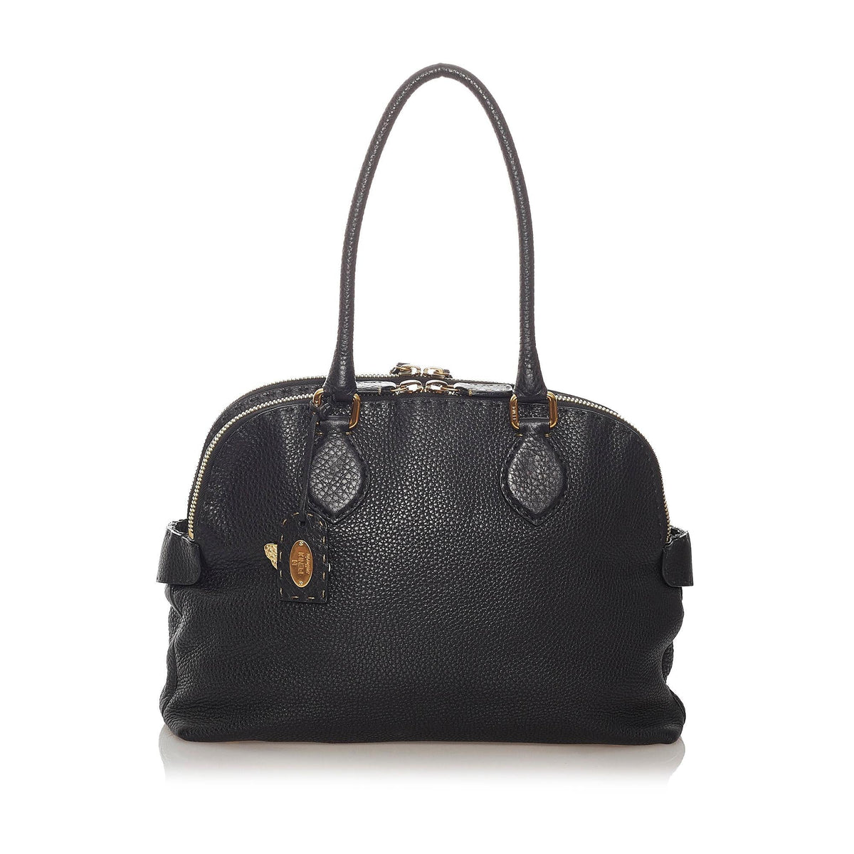 Fendi Selleria Leather Shoulder Bag (SHG-27721) Rovelle Bags