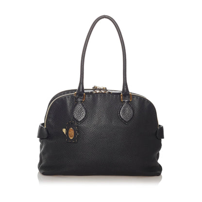 Fendi Selleria Leather Shoulder Bag (SHG-27721) Rovelle Bags