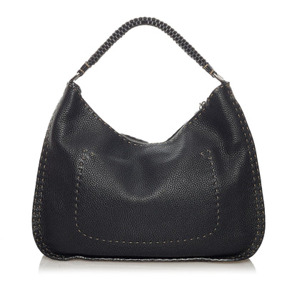 Fendi Selleria Leather Shoulder Bag (SHG-29296) Rovelle Bags