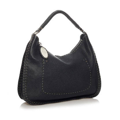 Fendi Selleria Leather Shoulder Bag (SHG-29296) Rovelle Bags