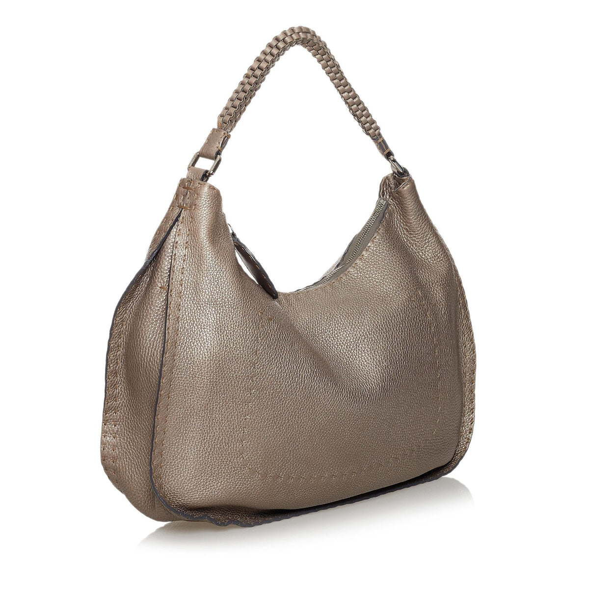 Fendi Selleria Leather Shoulder Bag (SHG-31256) Rovelle Bags