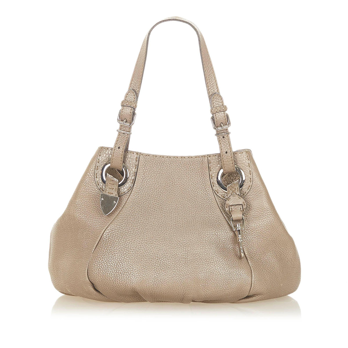 Fendi Selleria Leather Shoulder Bag (SHG-31688) Rovelle Bags