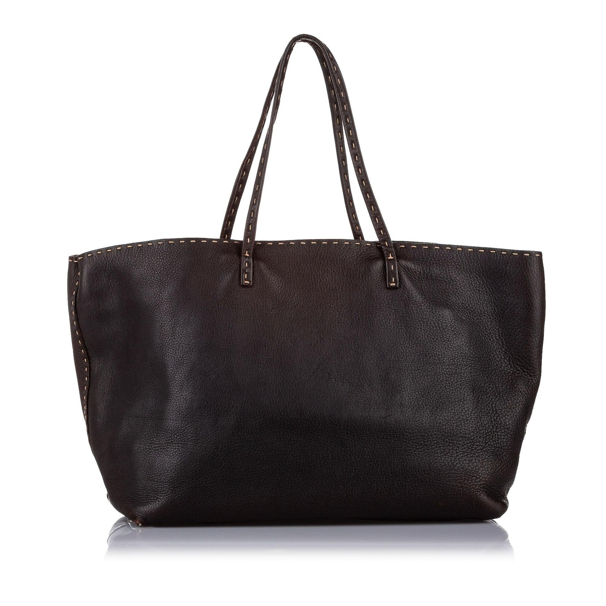 Fendi Selleria Leather Tote Bag (SHG-19410) Rovelle Bags
