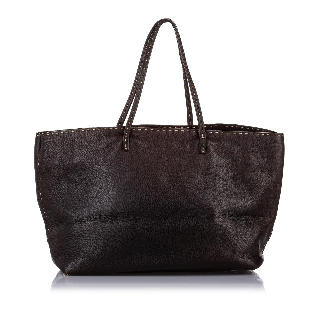 Fendi Selleria Leather Tote Bag (SHG-19410) Rovelle Bags