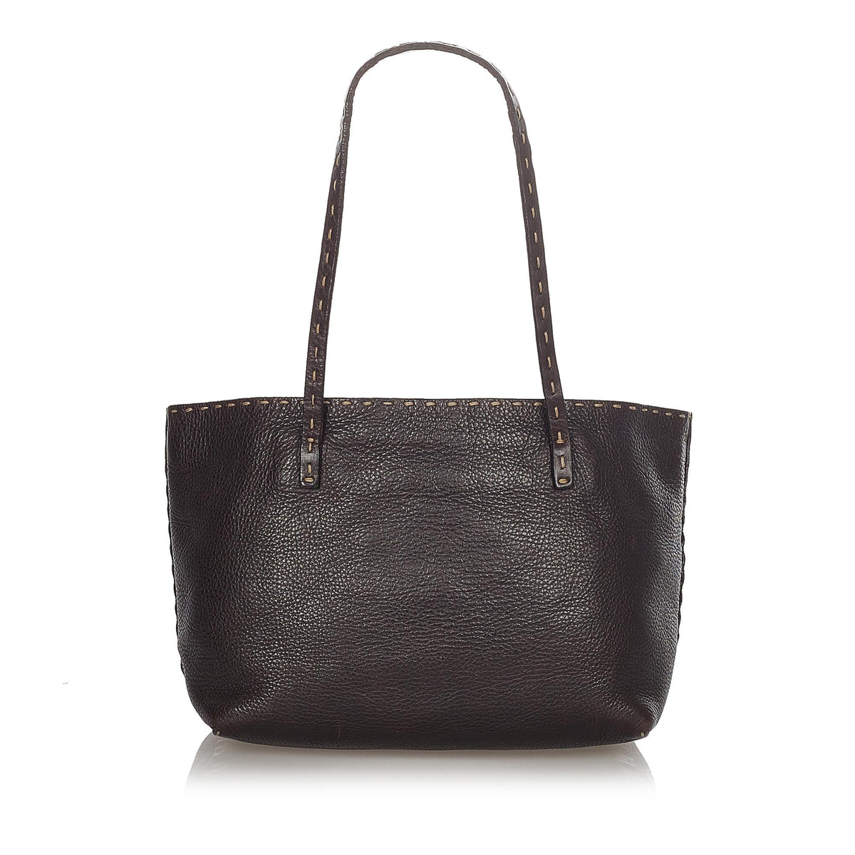 Fendi Selleria Leather Tote Bag (SHG-23498) Rovelle Bags