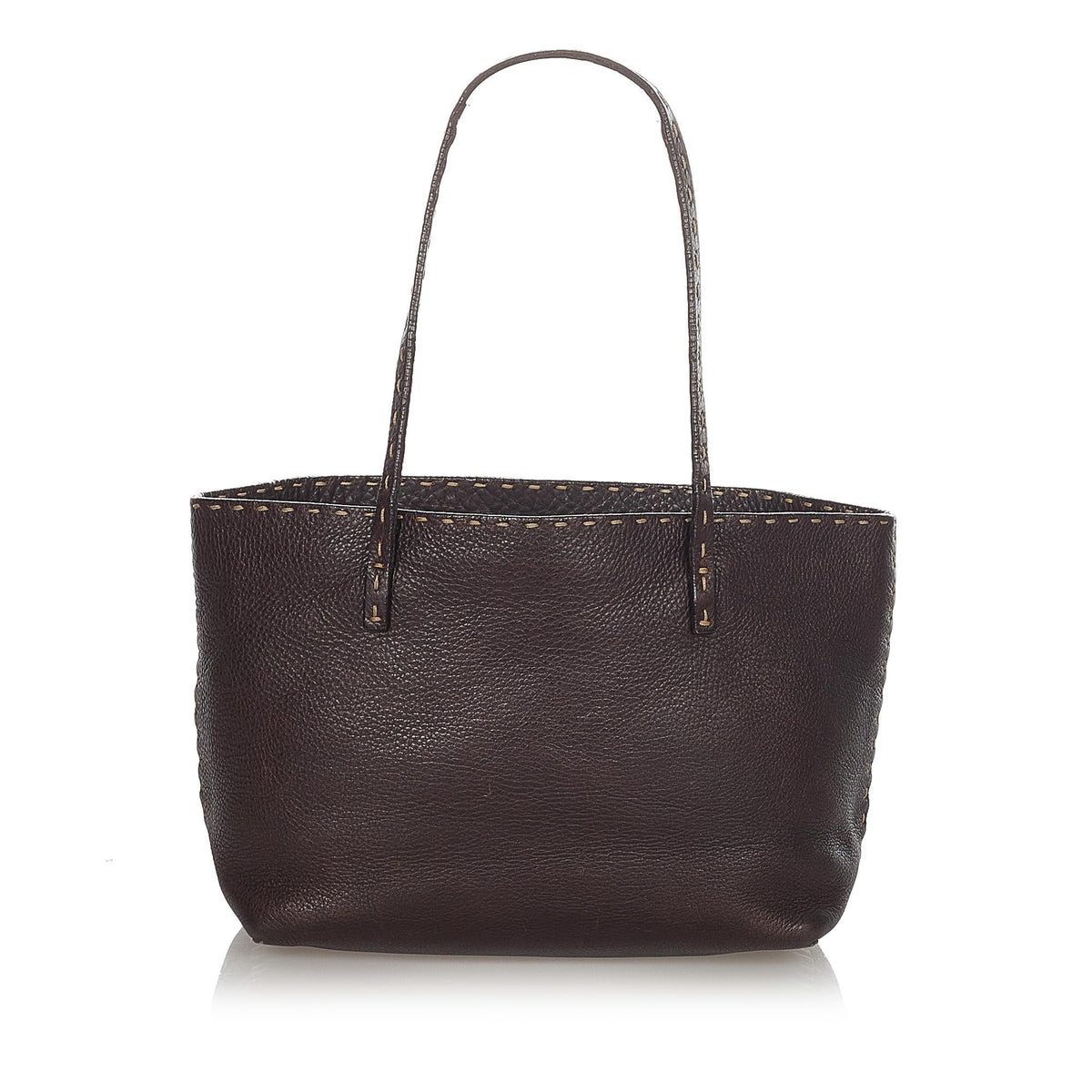 Fendi Selleria Leather Tote Bag (SHG-23498) Rovelle Bags
