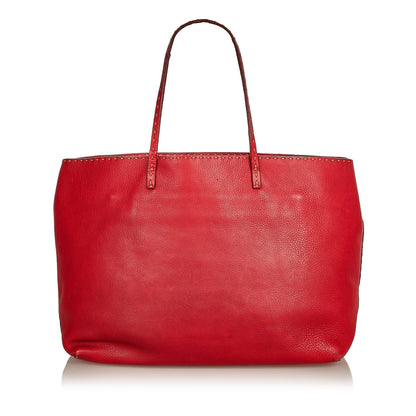 Fendi Selleria Leather Tote Bag (SHG-25660) Rovelle Bags