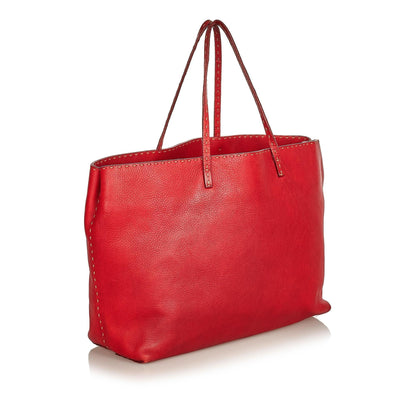 Fendi Selleria Leather Tote Bag (SHG-25660) Rovelle Bags