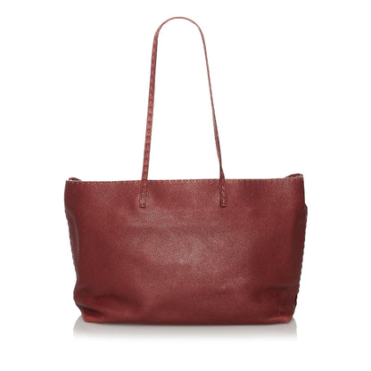 Fendi Selleria Leather Tote Bag (SHG-29744) Rovelle Bags