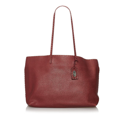Fendi Selleria Leather Tote Bag (SHG-29744) Rovelle Bags