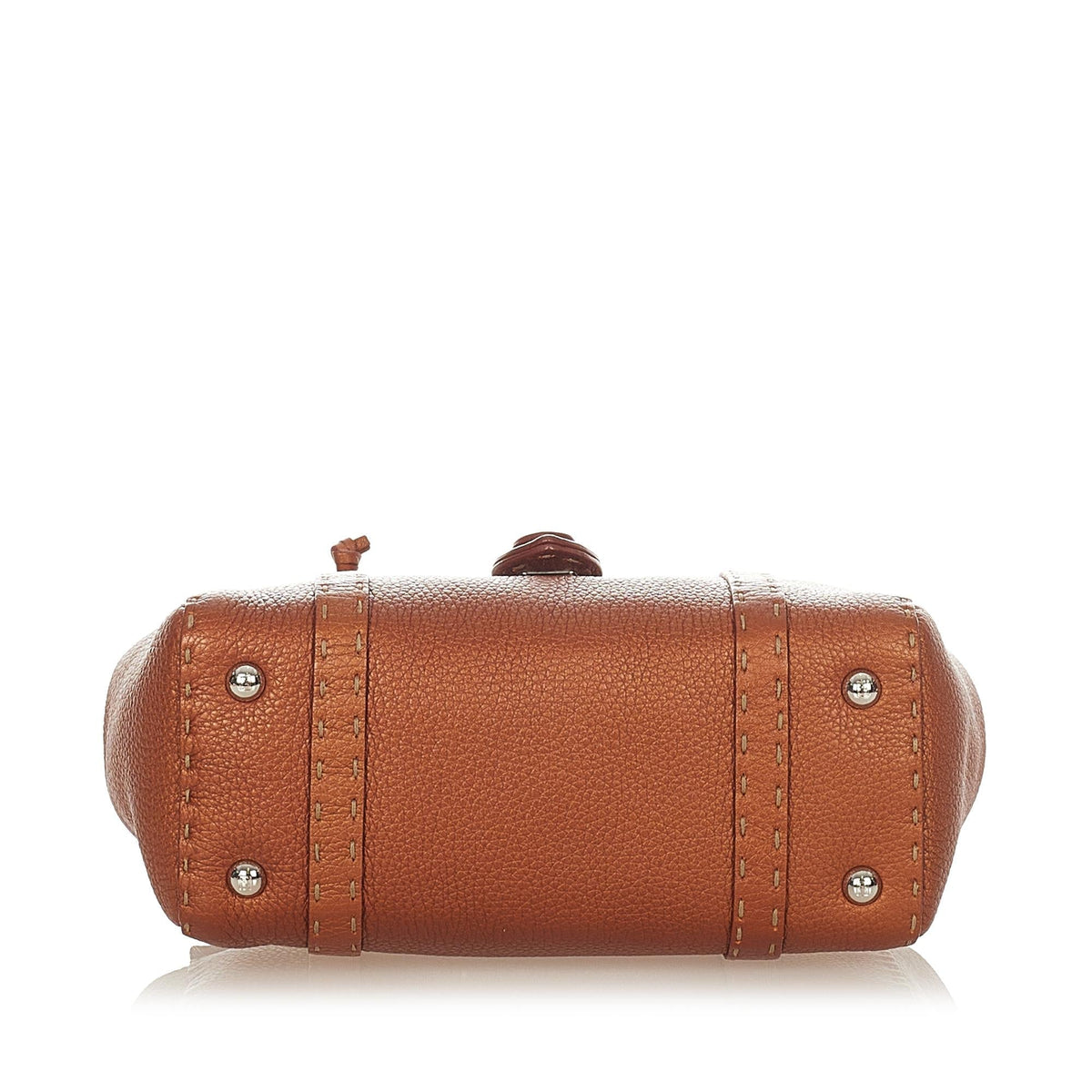 Fendi Selleria Linda Leather Handbag (SHG-26196) Rovelle Bags