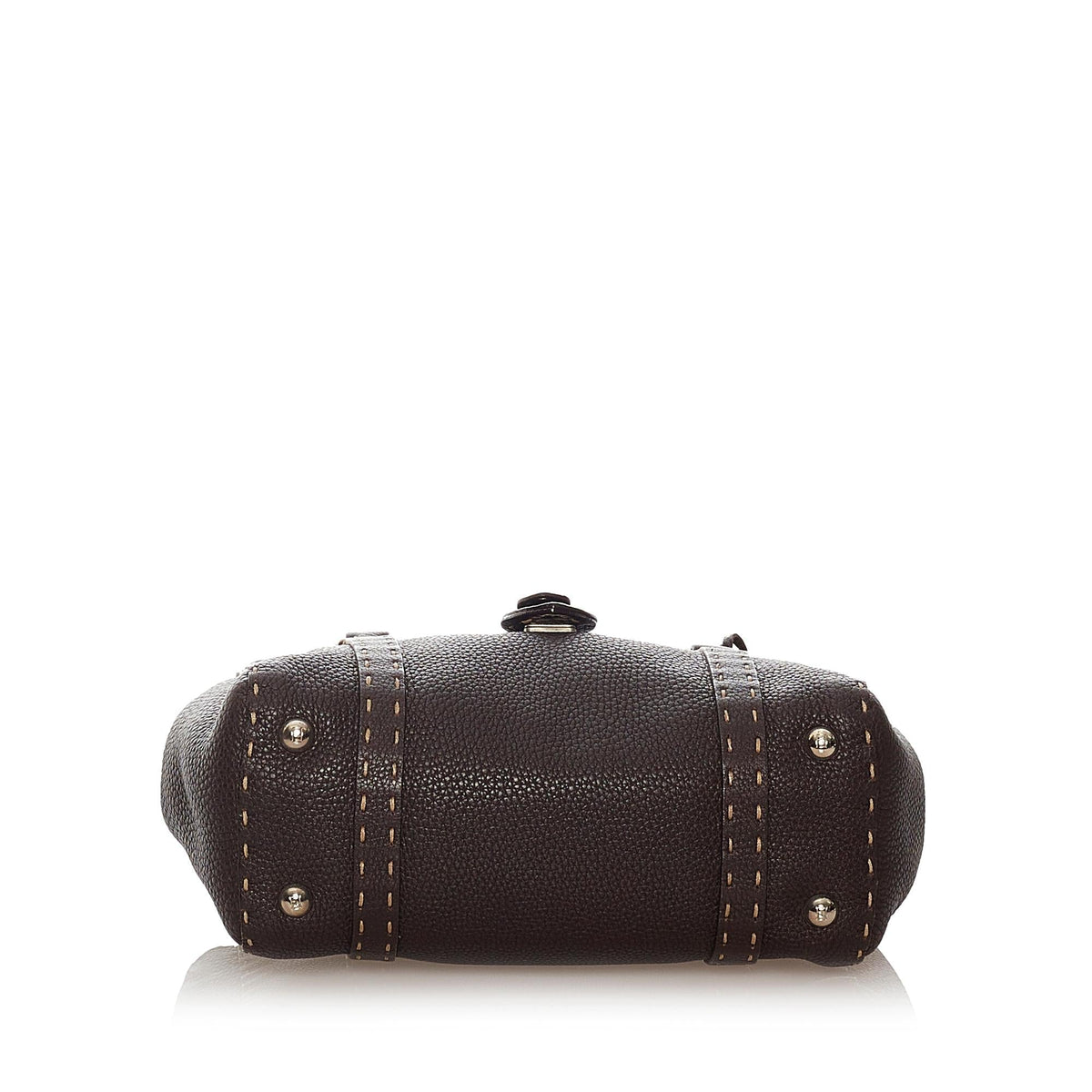 Fendi Selleria Linda Leather Handbag (SHG-27466) Rovelle Bags