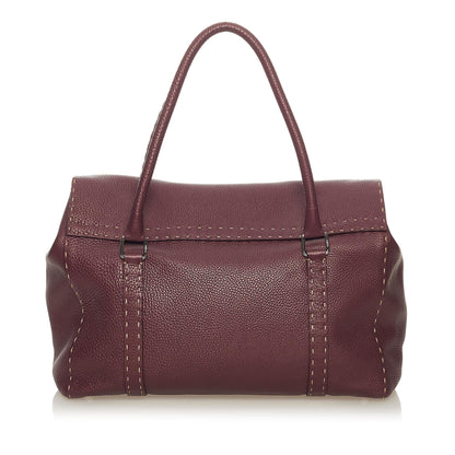 Fendi Selleria Linda Leather Handbag (SHG-27779) Rovelle Bags