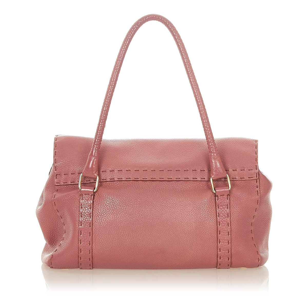 Fendi Selleria Linda Leather Handbag (SHG-31685) Rovelle Bags