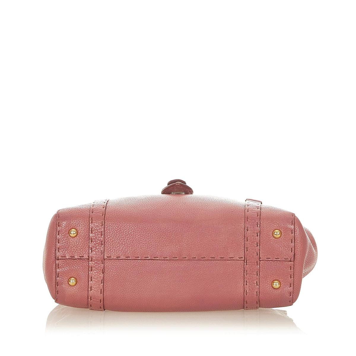 Fendi Selleria Linda Leather Handbag (SHG-31685) Rovelle Bags