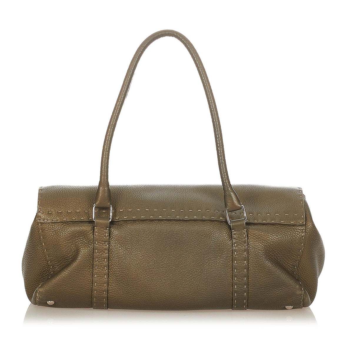 Fendi Selleria Linda Leather Shoulder Bag (SHG-23943) Rovelle Bags