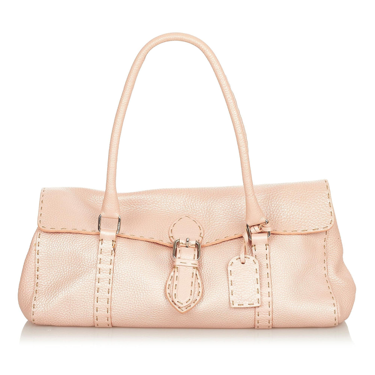 Fendi Selleria Linda Leather Shoulder Bag (SHG-24875) Rovelle Bags
