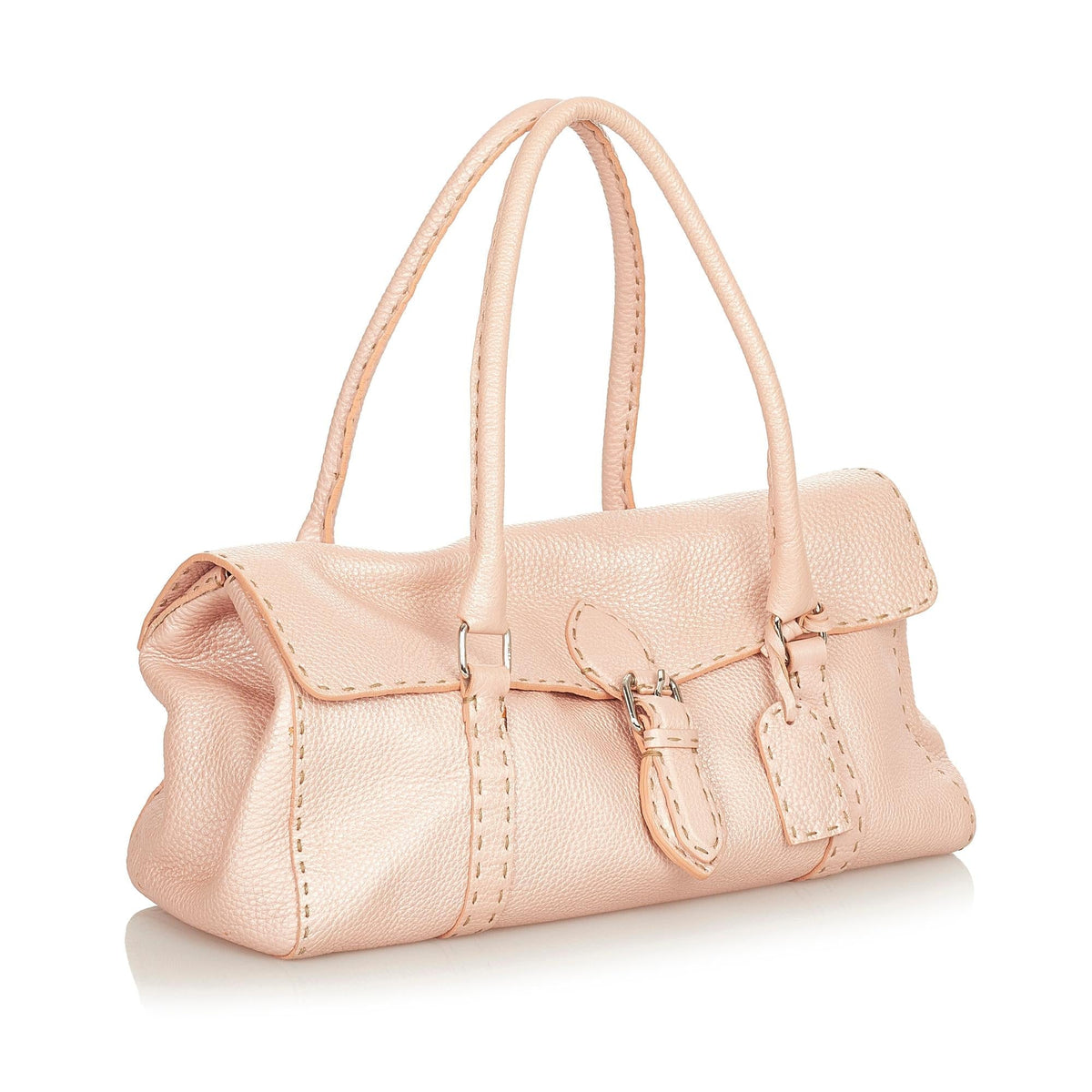 Fendi Selleria Linda Leather Shoulder Bag (SHG-24875) Rovelle Bags