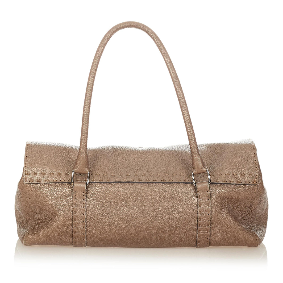 Fendi Selleria Linda Leather Shoulder Bag (SHG-26507) Rovelle Bags