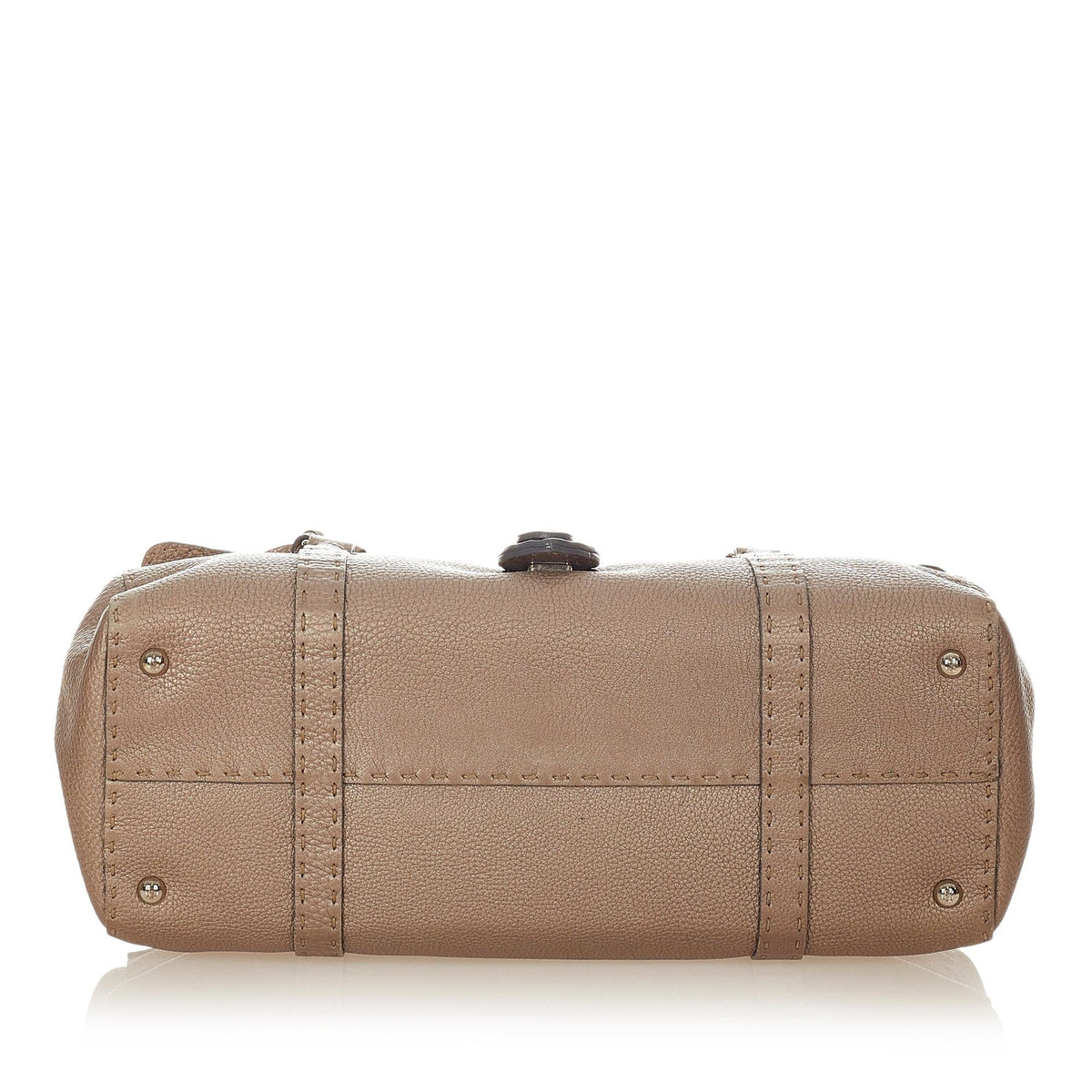 Fendi Selleria Linda Leather Shoulder Bag (SHG-26507) Rovelle Bags