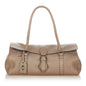 Fendi Selleria Linda Leather Shoulder Bag (SHG-26507) Rovelle Bags