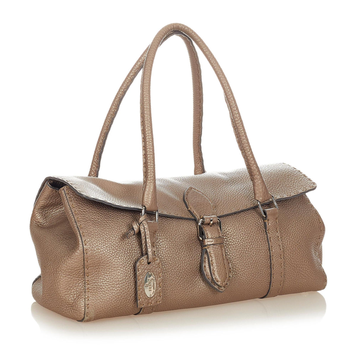 Fendi Selleria Linda Leather Shoulder Bag (SHG-26507) Rovelle Bags