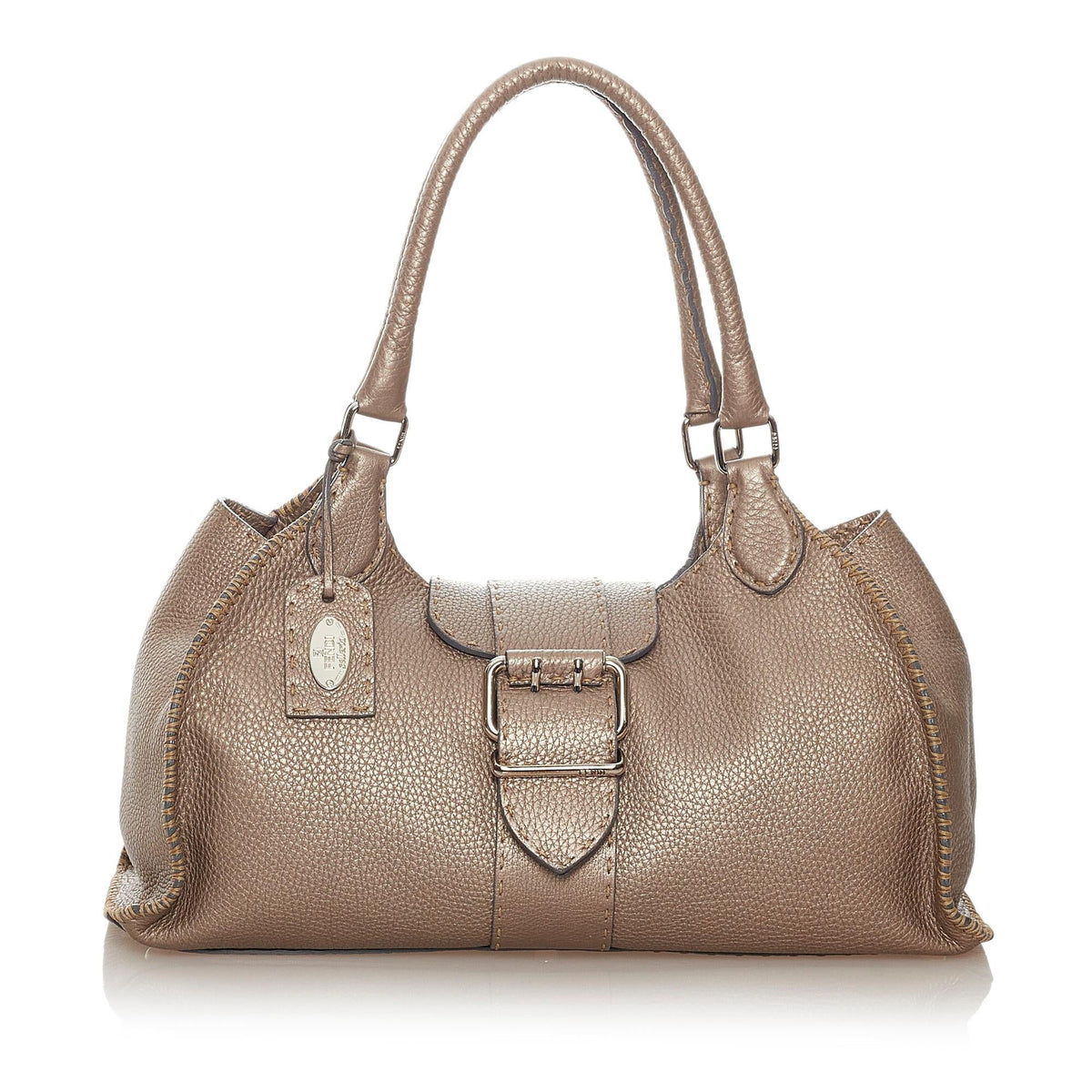 Fendi Selleria Sporty Leather Shoulder Bag (SHG-27367) Rovelle Bags