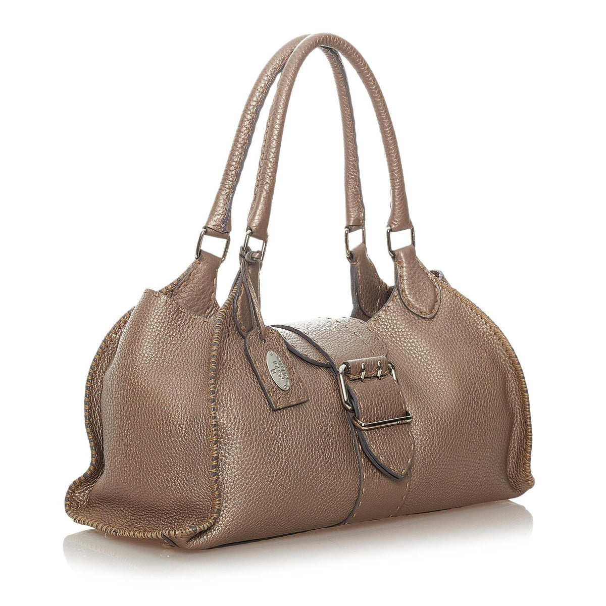 Fendi Selleria Sporty Leather Shoulder Bag (SHG-27367) Rovelle Bags