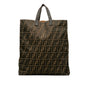 Fendi Selleria Trimmed Zucca Vertical Tote (SHG-AXod86) Rovelle Bags