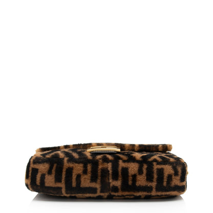 Fendi Sheepskin FF Baguette Shoulder Bag (SHF-mfPxUP) Rovelle Bags