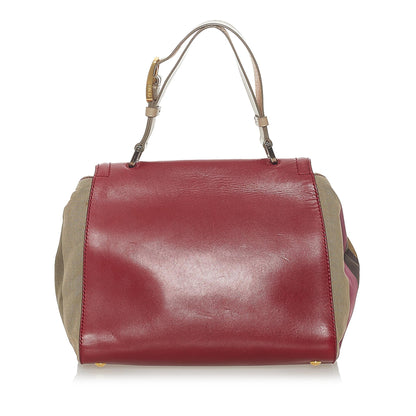 Fendi Silvana Leather Satchel (SHG-28121) Rovelle Bags