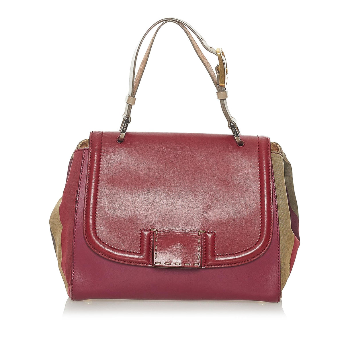 Fendi Silvana Leather Satchel (SHG-28121) Rovelle Bags