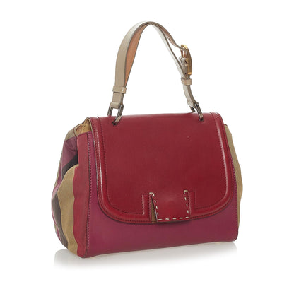Fendi Silvana Leather Satchel (SHG-28121) Rovelle Bags