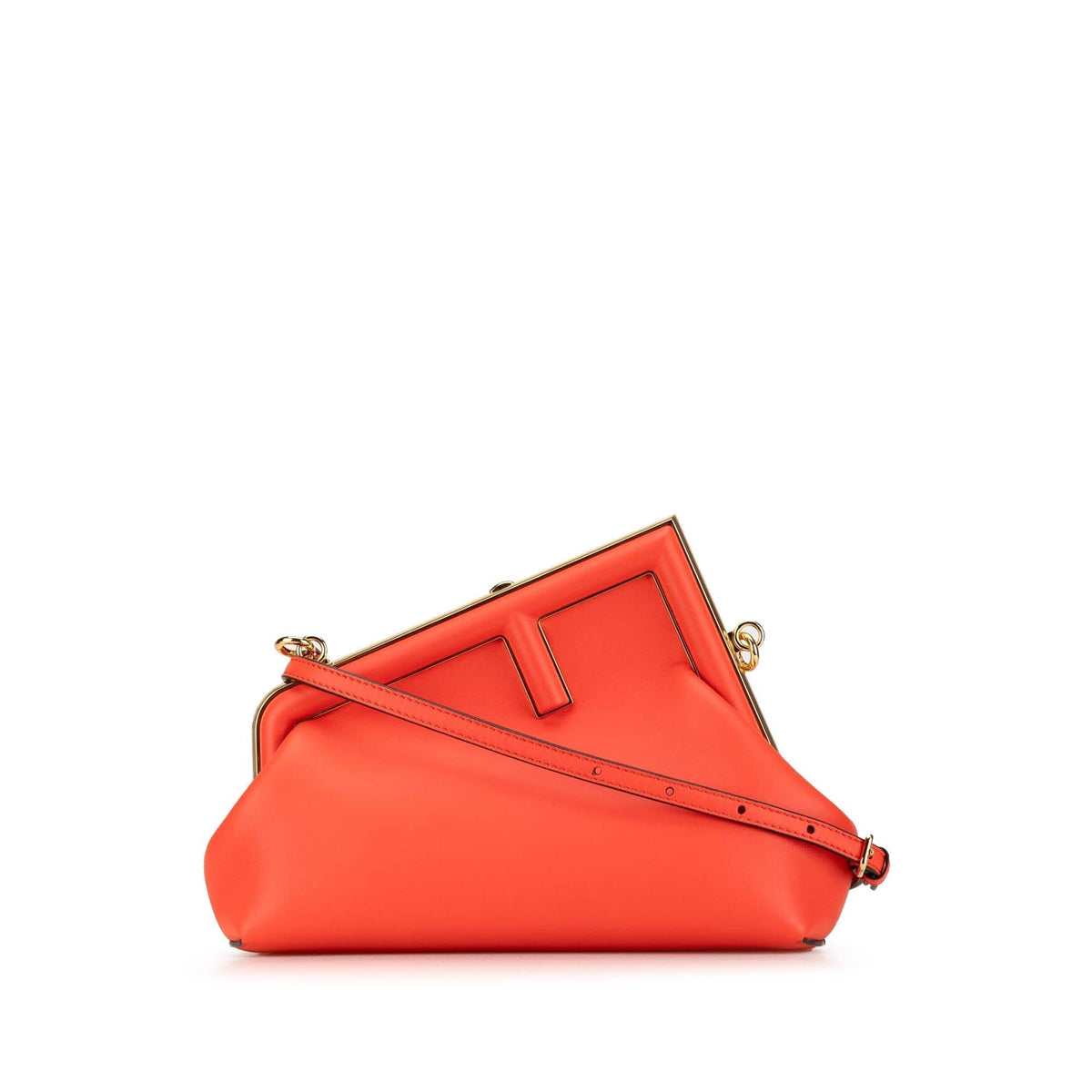 Fendi Fendi First Leather Red Clutch Rovelle Bags