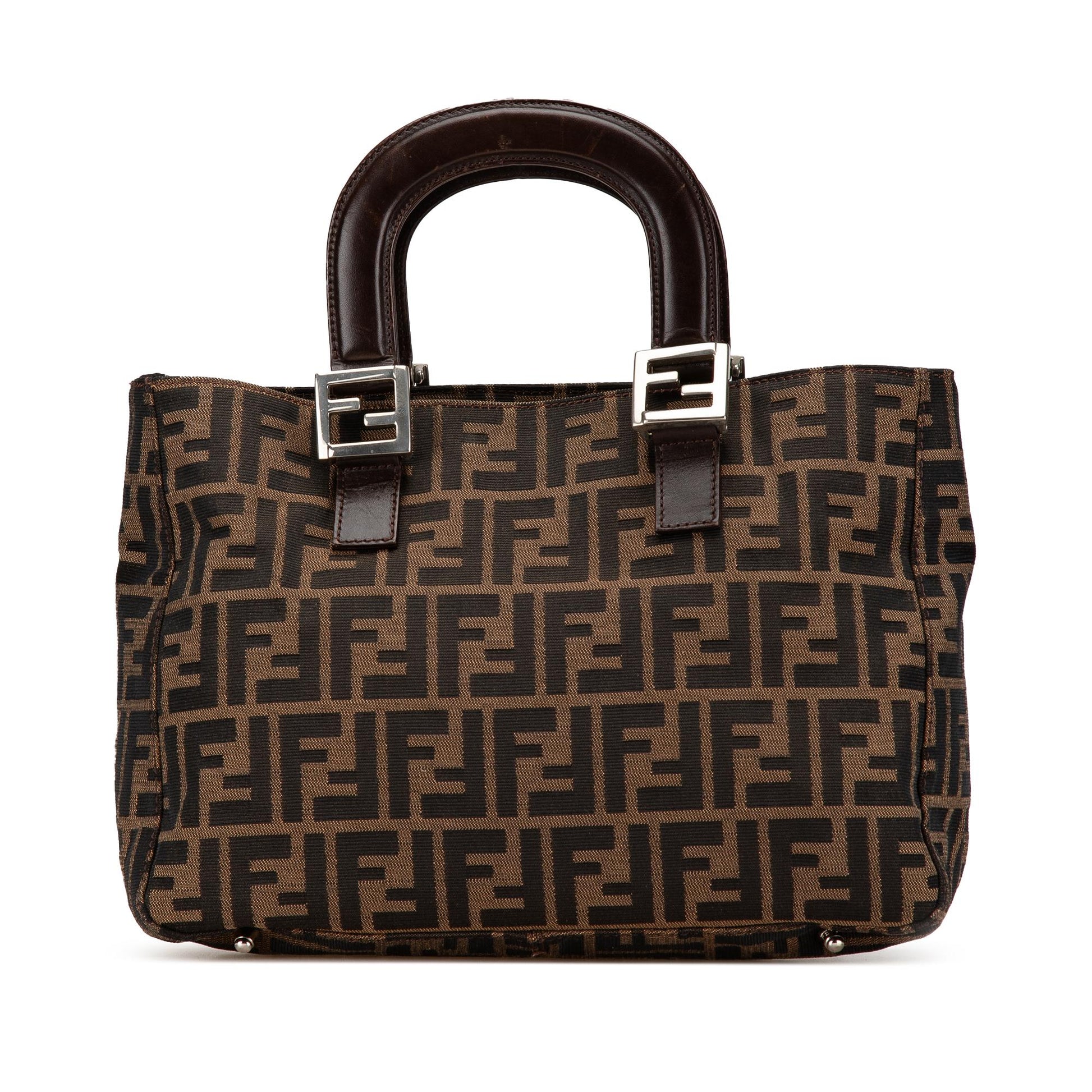 Fendi Tote Canvas Red Tote Bag Style 6 Rovelle Bags
