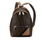 Fendi Small Zucca Coated Canvas Chiodo Diagonal Backpack Rovelle Bags