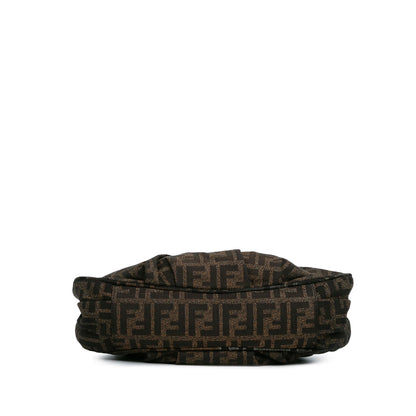 Fendi Small Zucca Metallic Canvas Mia Shoulder Bag Rovelle Bags