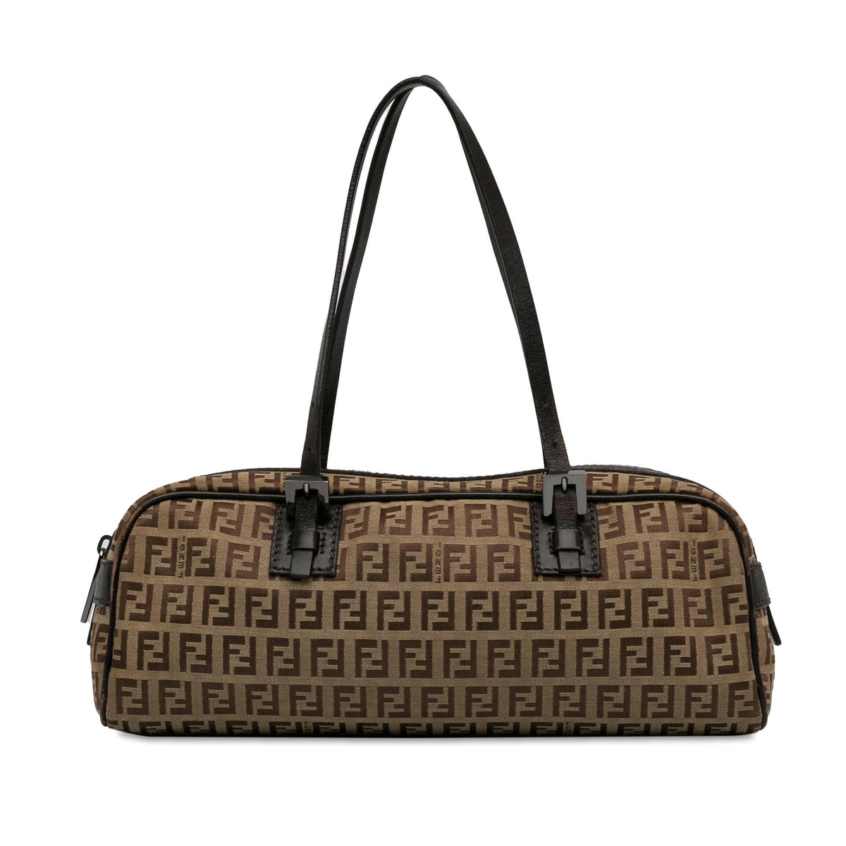 Fendi Small Zucchino Canvas Handbag (SHG-fba6xB) Rovelle Bags