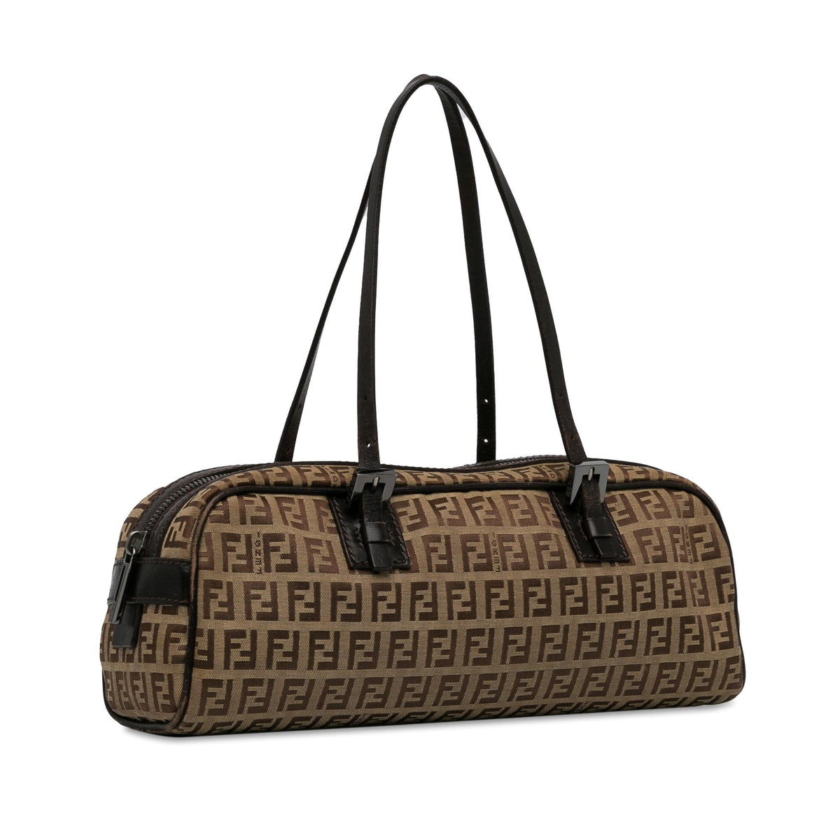 Fendi Small Zucchino Canvas Handbag (SHG-fba6xB) Rovelle Bags